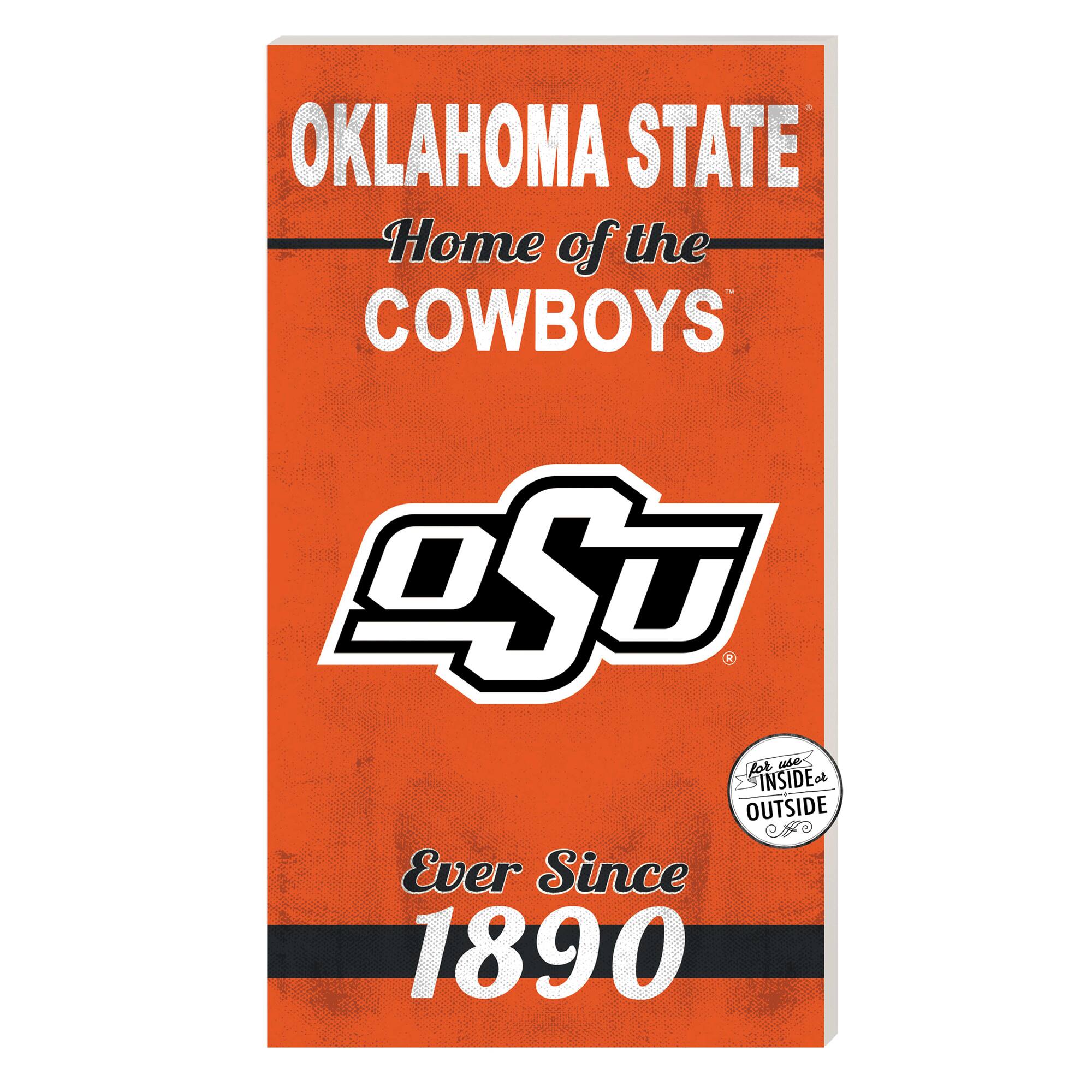 Jardine - Oklahoma State Cowboys 11'' x 20'' Home Of The Sign - Orange