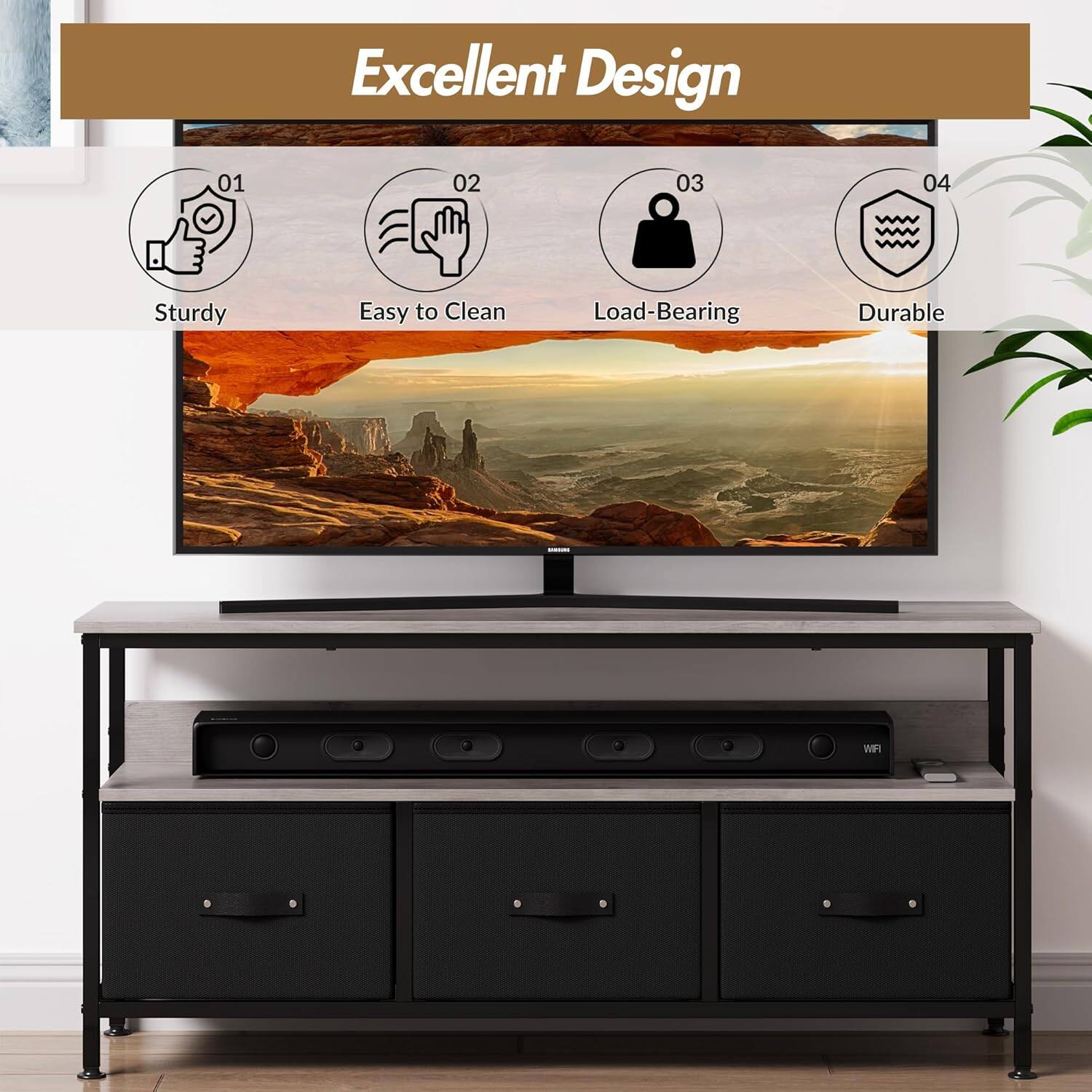 Excellent Design

01 Sturdy  
02 Easy to Clean  
03 Load-Bearing  
04 Durable