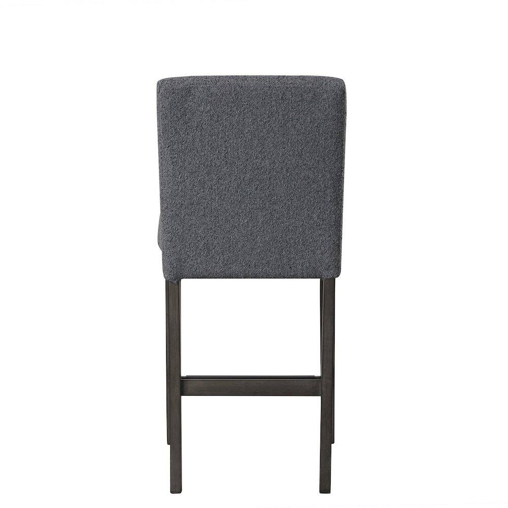 Alt View 2. New Classic Furniture - High Line Upholstered Counter Chair (Set of 2) - Grey.