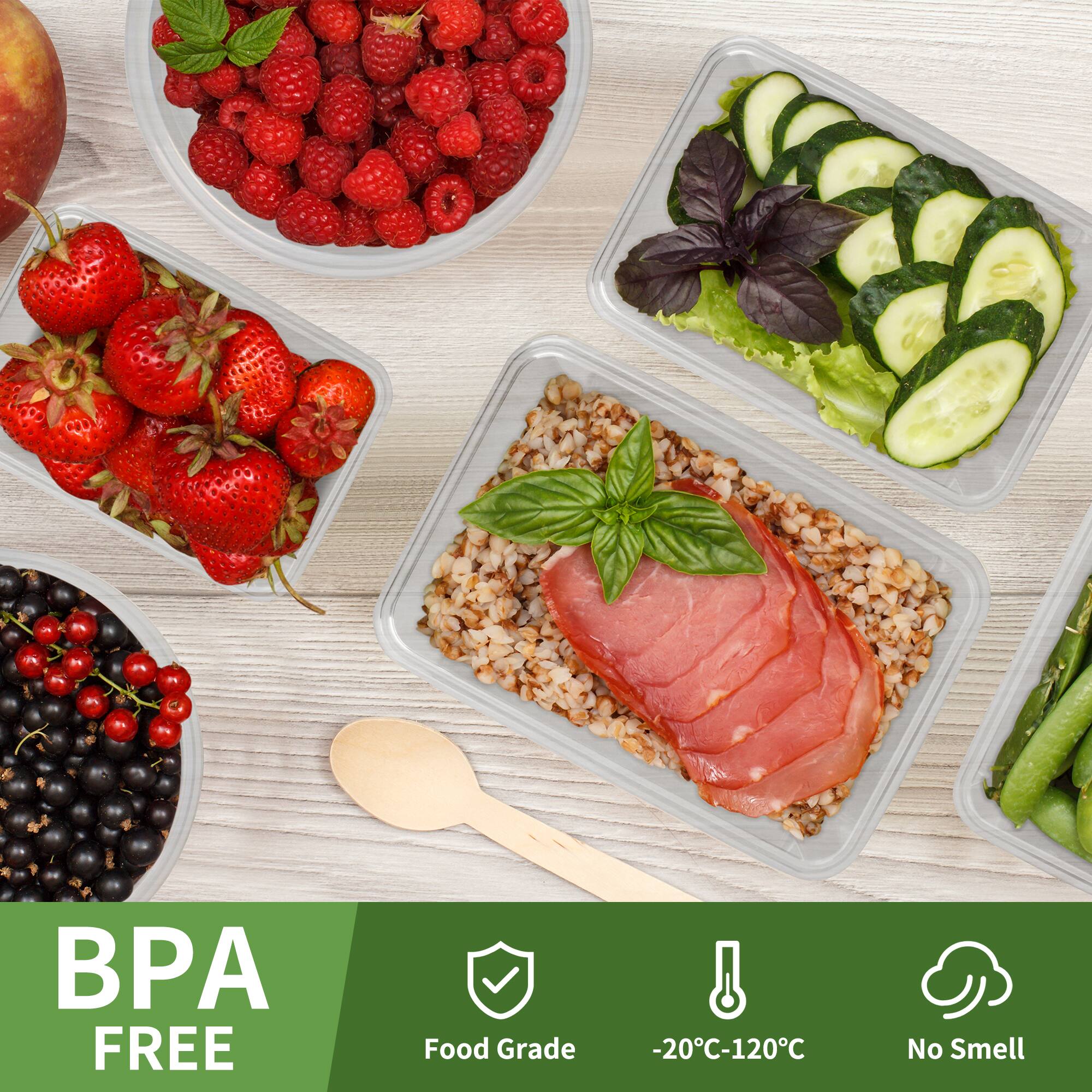 BPA FREE  
Food Grade  
-20°C-120°C  
No Smell