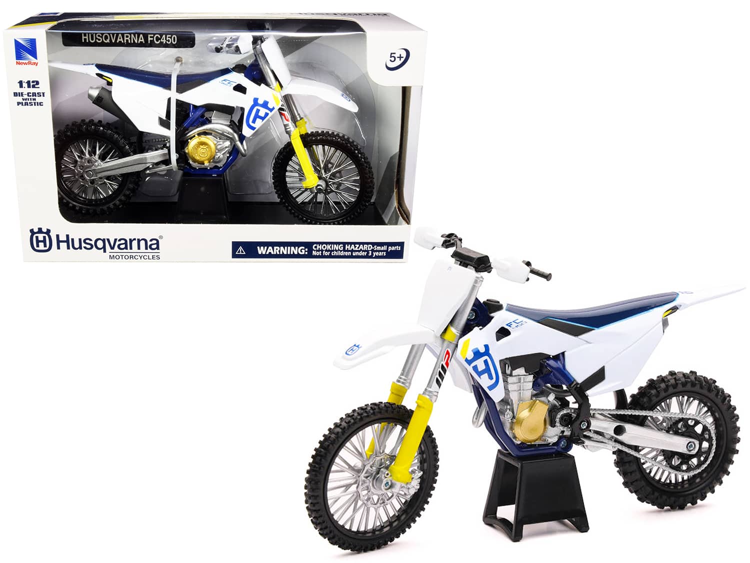 Husqvarna FC450 White and Blue 1/12 Diecast Motorcycle Model by New Ray price history on PriceWatchPro
