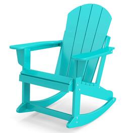 FODINGHILL - Adirondack Rocking Chair, All weather Outdoor Chair for Patio & Garden - Aqua