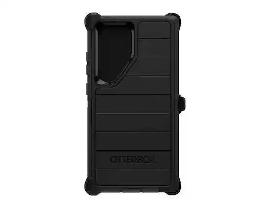 Front. OtterBox - OtterBox Defender Pro Series Case and Holster for Samsung Galaxy S24+ | Color: Black - Black.