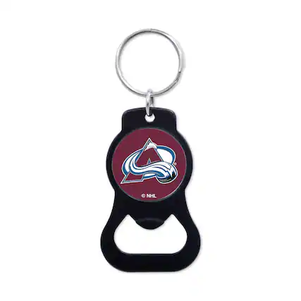 Front. WinCraft - Colorado Avalanche Bottle Opener Key Ring - Multicolor.