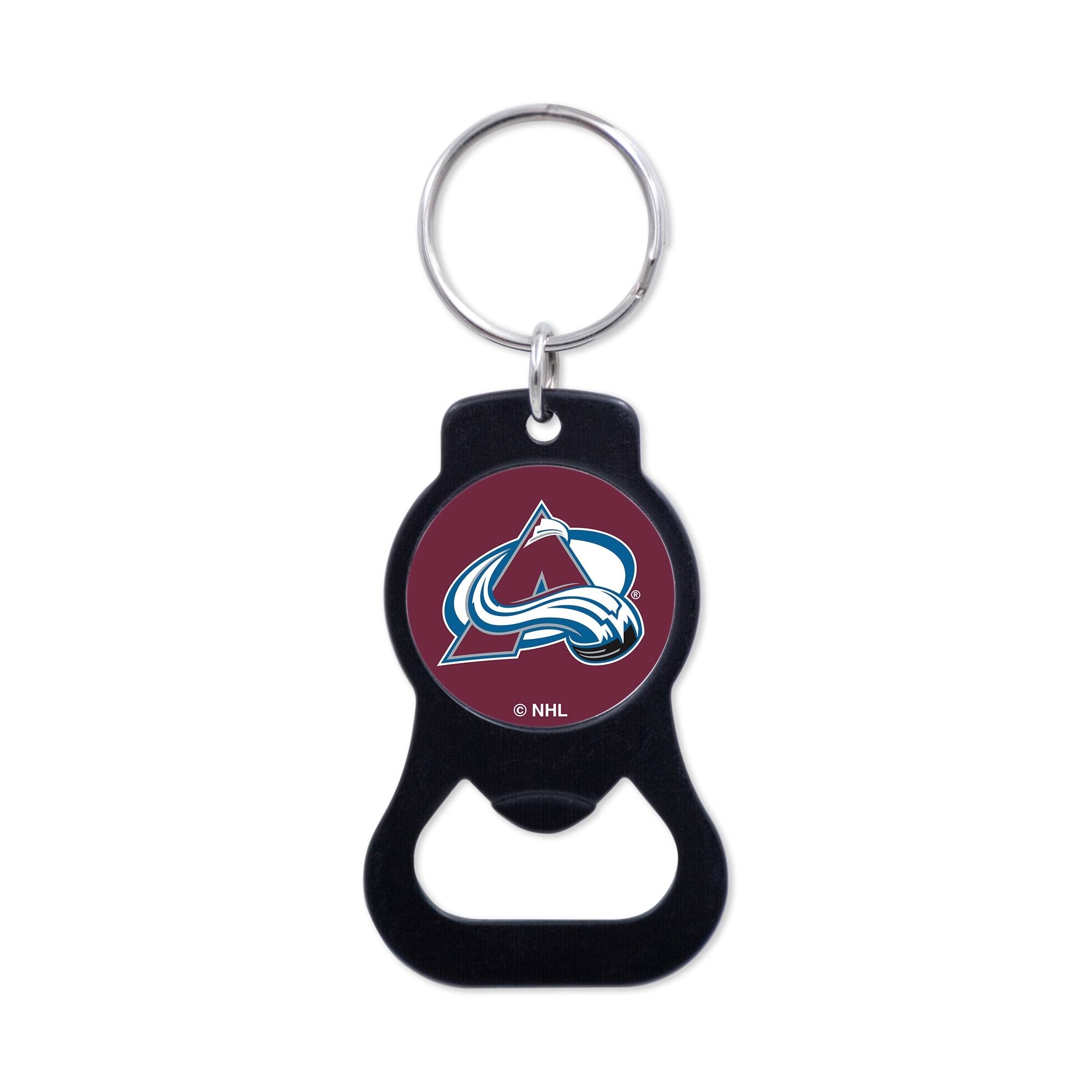 Front. WinCraft - Colorado Avalanche Bottle Opener Key Ring - Multicolor.