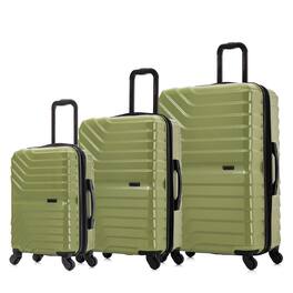 InUSA - Aurum lightweight hardside spinner 3 Piece Luggage Set 20"/24"/28" - Green