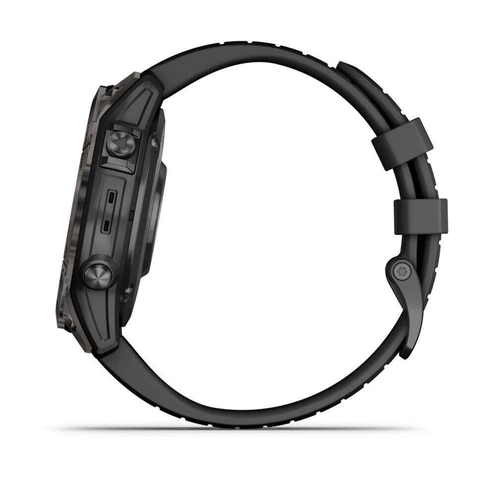 Alt View 4. Garmin - Garmin Fenix 7 Pro Sapphire Solar Edition Carbon Gray DLC Titanium - Gray.
