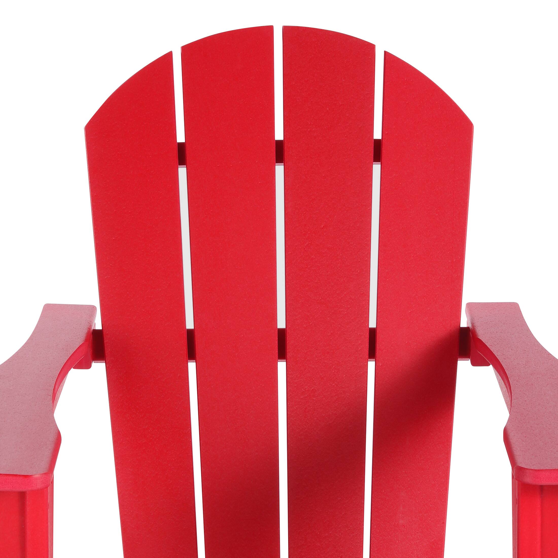 Alt View 5. WestinTrends - WestinTrends Malibu Outdoor / Patio Poly Adirondack rocking chair - Red.