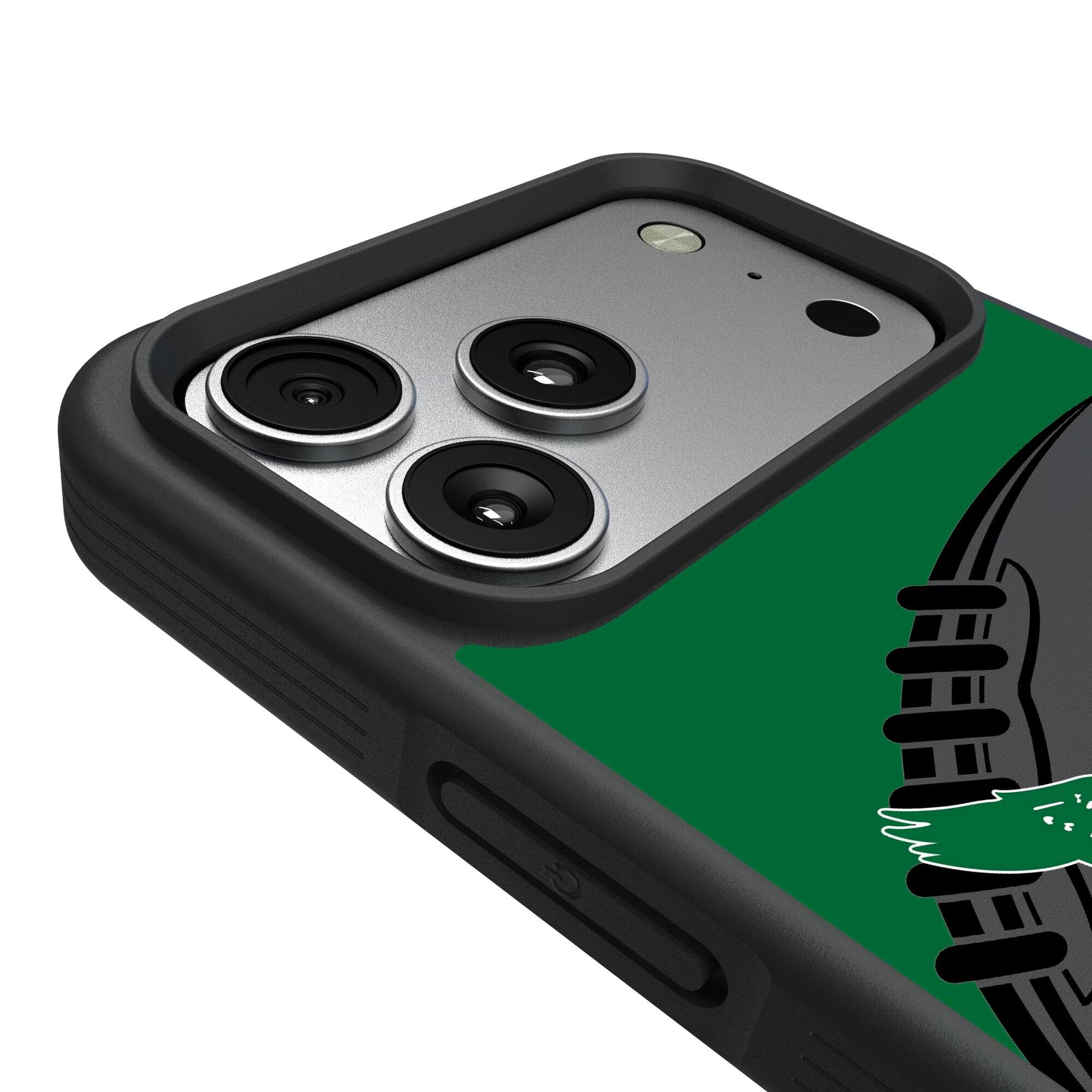 Alt View 2. Keyscaper - Philadelphia Eagles iPhone Pastime Design Bump Case - 14 Pro Max - Multicolor.