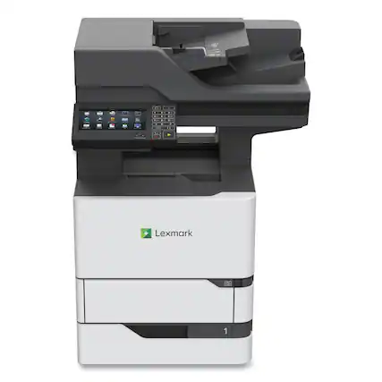 Front. Lexmark - 25B0000 MX721ade Copy/Fax/Print/Scan Multifunction Printer - false.
