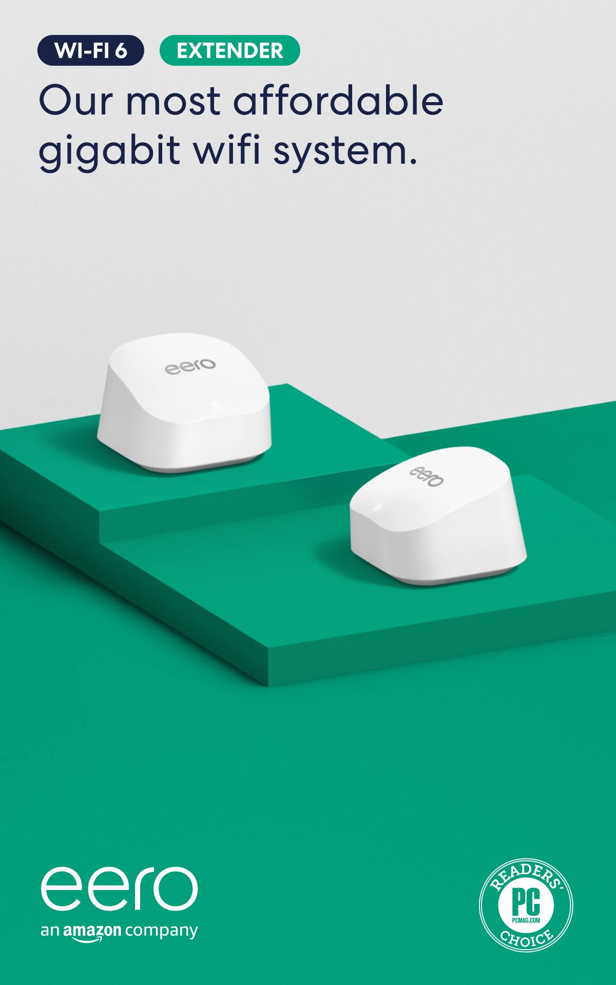 eero 6+ mesh wifi system, 2 pk White - Best Buy