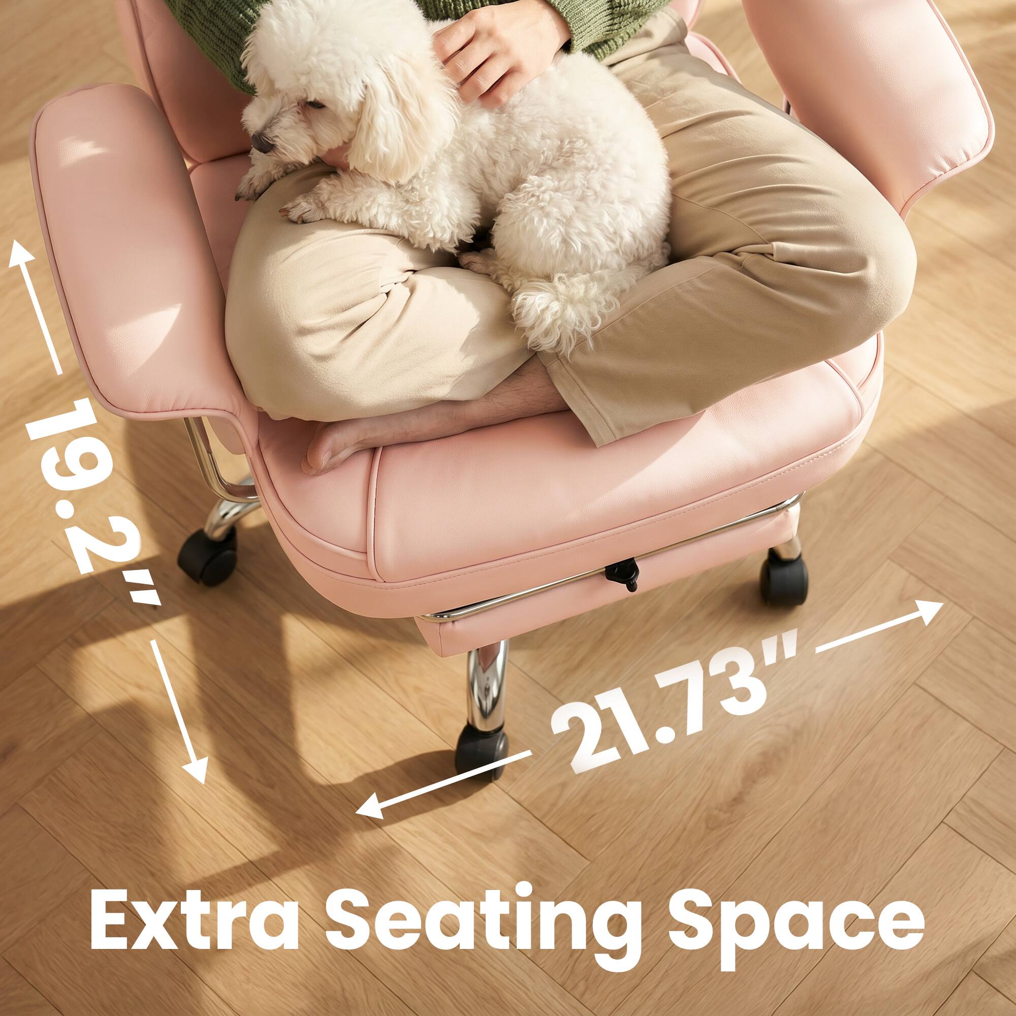 19.2" 21.73" Extra Seating Space