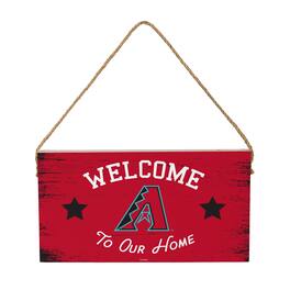 Evergreen Enterprises - Arizona Diamondbacks 6" x 11" Welcome Home Wood Wall Sign with Rope Hanger - Multicolor