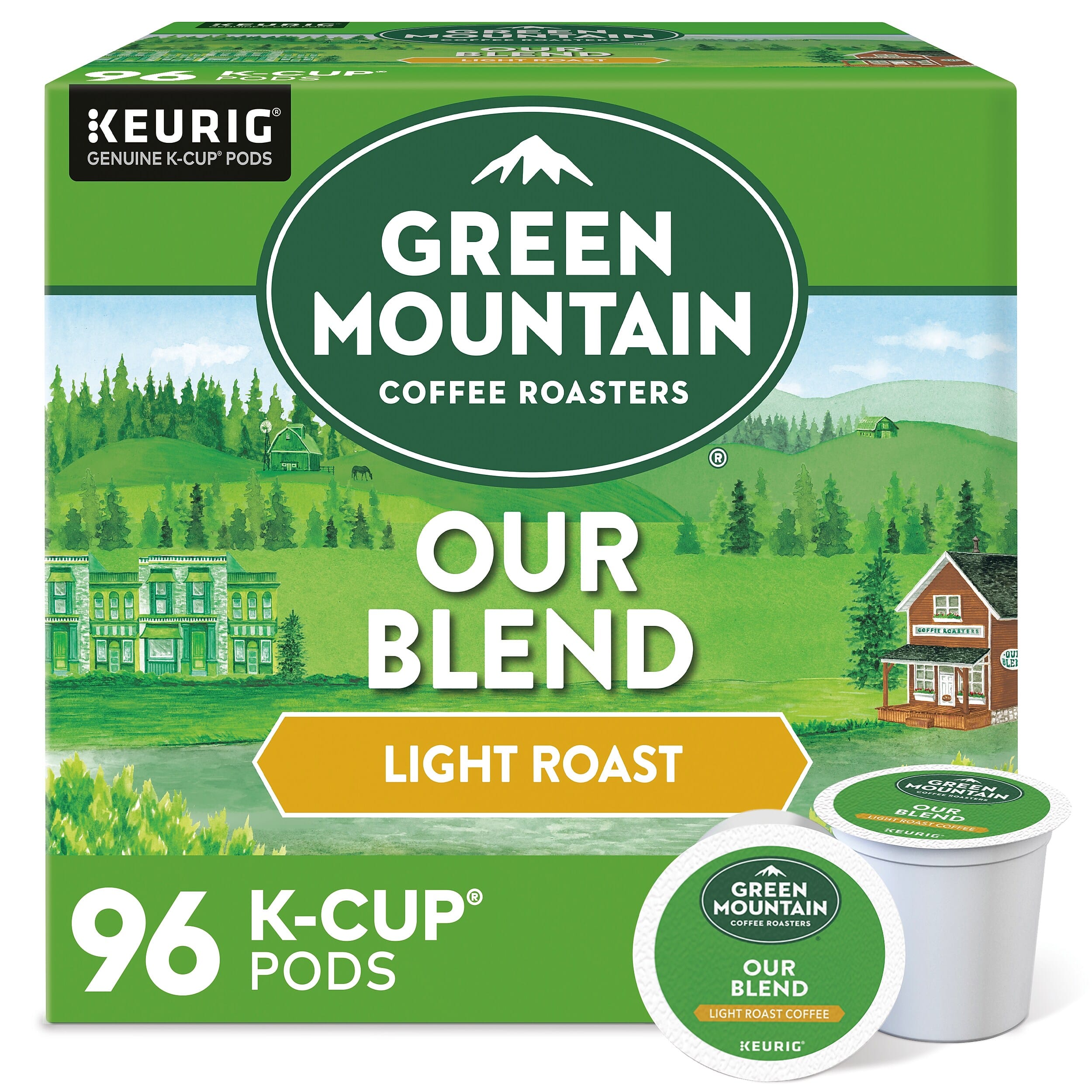 Green Mountain - Our Blend Coffee, Light Roast, 0.33 oz. Keurig® K-Cup® Pods, 96/Carton (GMT6570CT)