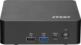 MSI - Cubi NUC AI+ Mini Desktop - Intel Core Ultra 7 355 2026 - 16GB Memory - 1TB Storage - Copilot+ PC - CuNUCAI3MG018 - Black