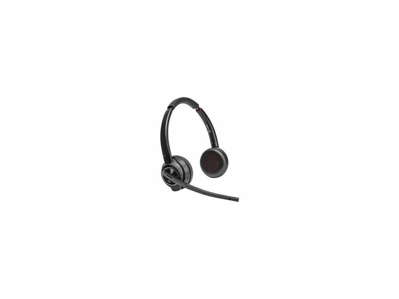 Alt View 4. HP - Poly Savi 8400 Office 8420 - Teams Certified, Wireless Stereo Headset with Noise Cancellation - Black.