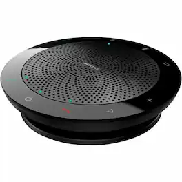 Jabra - Speak 510 UC Speakerphone - Wired/Wireless Bluetooth - Skype for Business - 4 Meeting Persons Capacity - Black