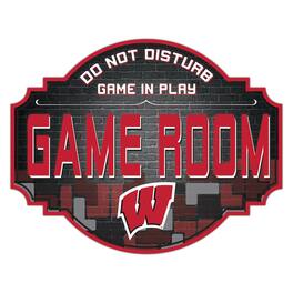 Fan Creations - Wisconsin Badgers 12'' Game Room Tavern Sign - Multicolor