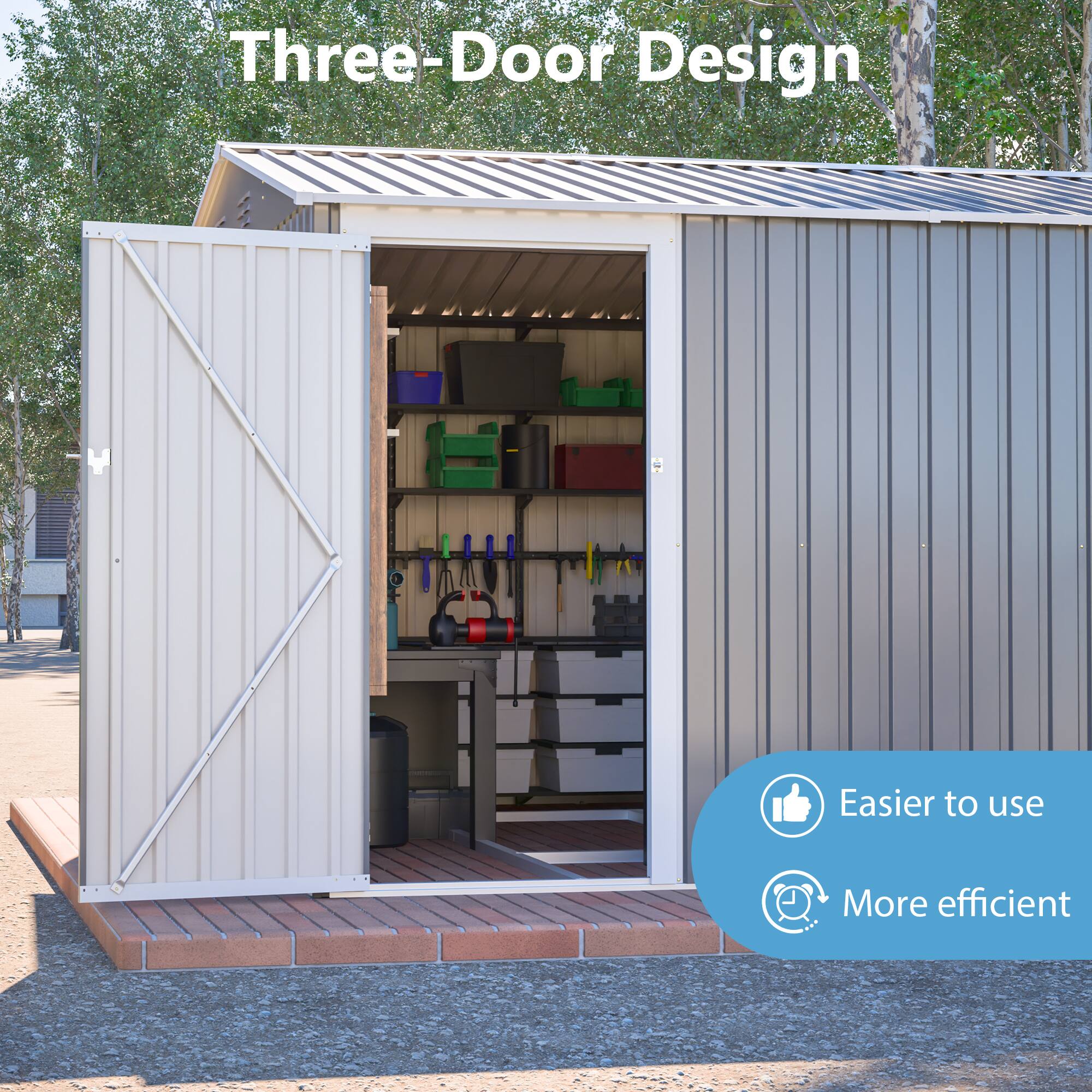 Three-Door Design  
Easier to use  
More efficient