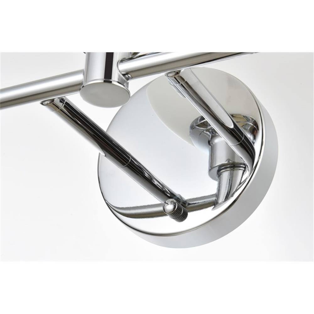 Alt View 5. Living District - Cordelia 3-Light Iron and Glass Bath Sconce - Chrome.