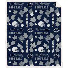Pegasus - Penn State Nittany Lions 60" x 70" Fall, Family & Football Flannel Fleece Sherpa Blanket - Multicolor