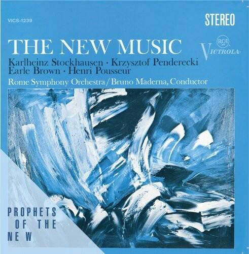 VICS-1239  
STEREO  
THE NEW MUSIC  
Karlheinz Stockhausen • Krzysztof Penderecki • Earle Brown • Henri Pousseur  
Rome Symphony Orchestra / Bruno Maderna, Conductor  
PROPHETS OF THE NEW