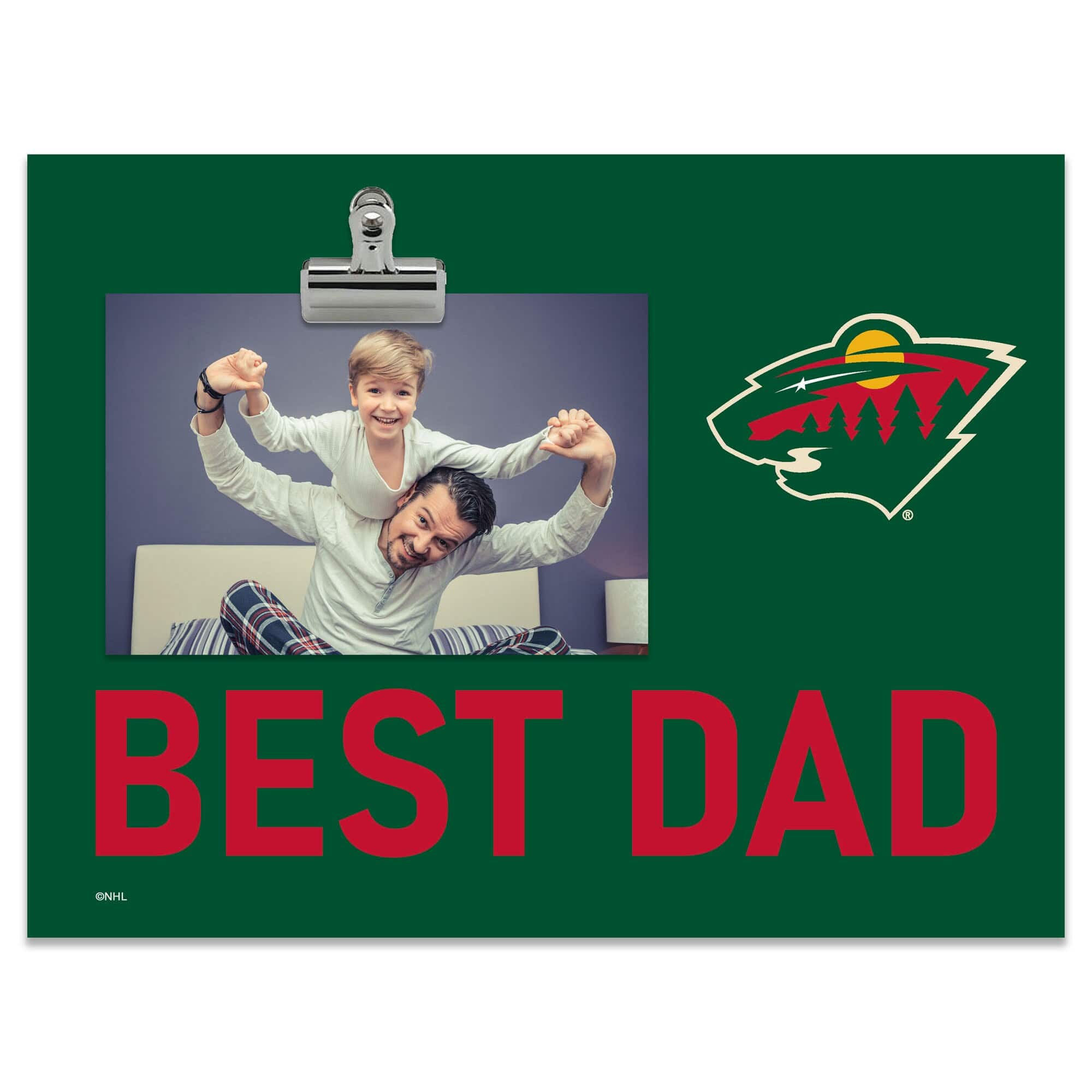 "Fan Creations - Minnesota Wild 8"" x 10.5"" Briteline Best Dad Clip Frame - Multicolor" price history on PriceWatchPro