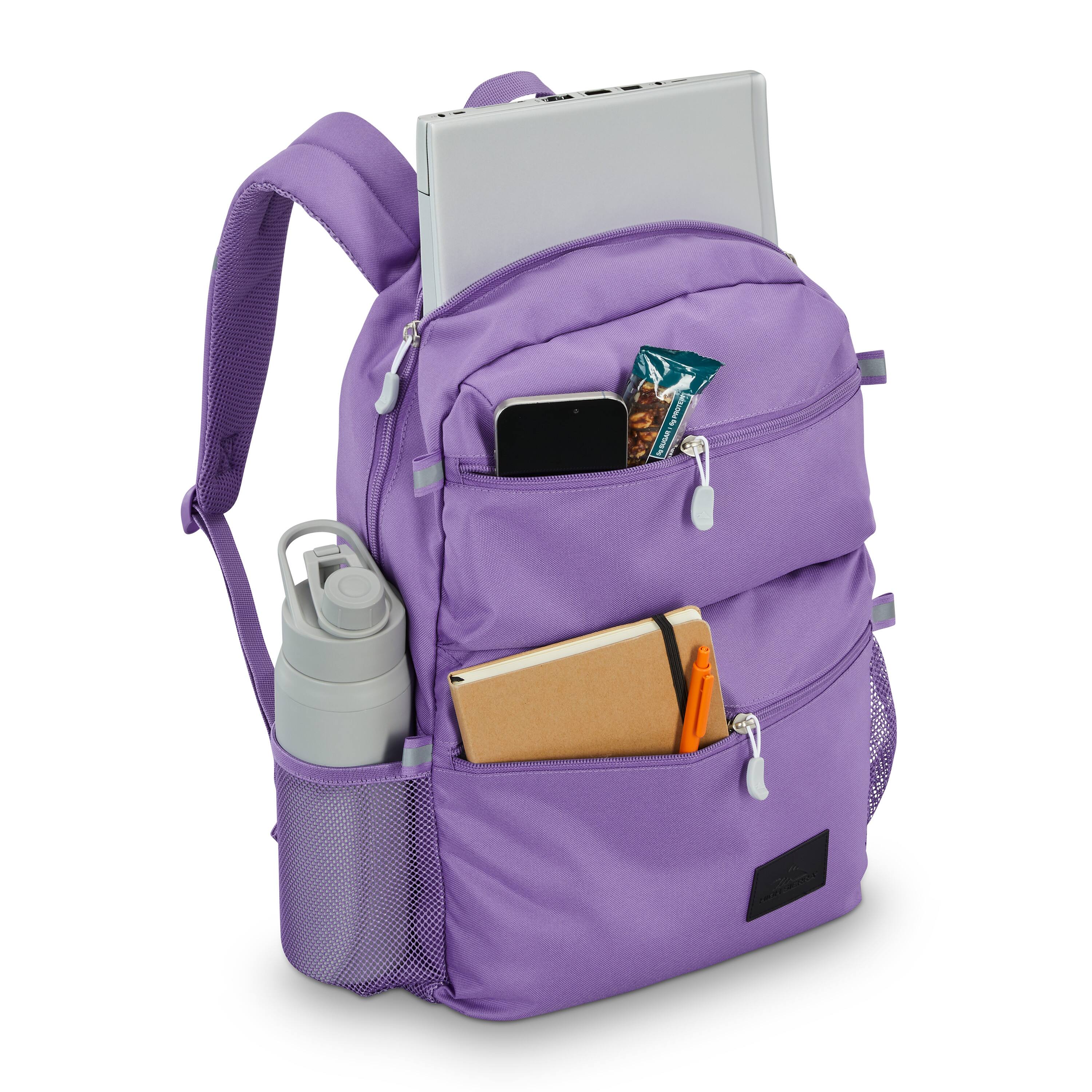 Back. High Sierra - BTS 2020 Everclass Backpack - Light Purple.