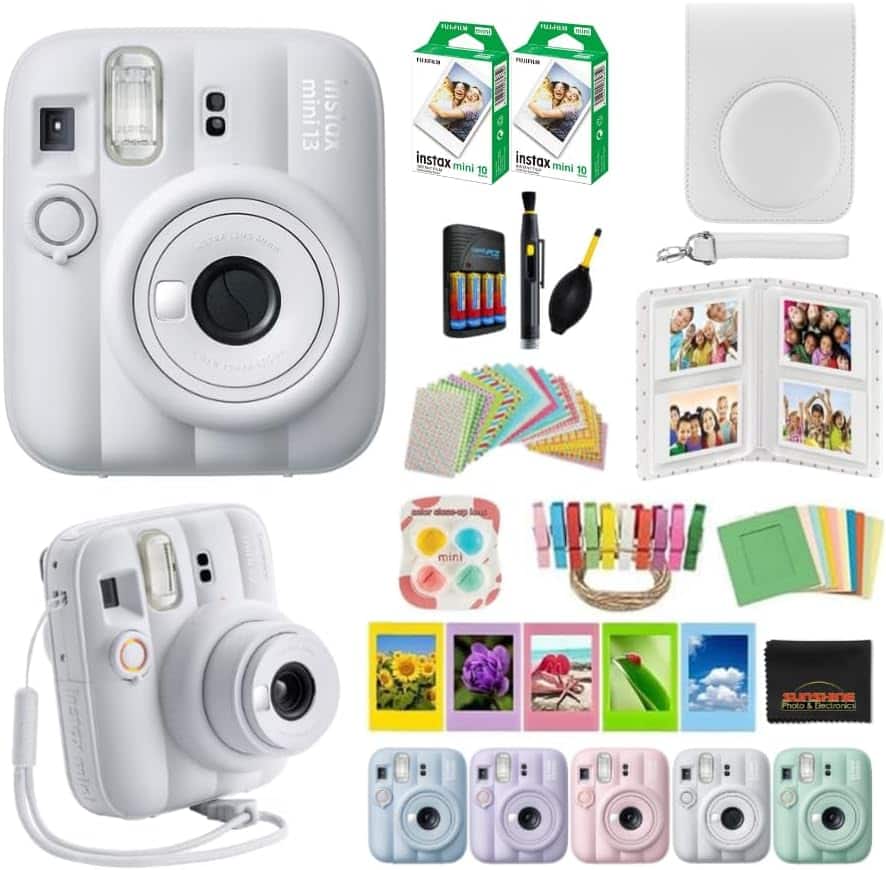 Bundle - Fujifilm - instax mini 13 Instant Film Camera (Album) - Clay White