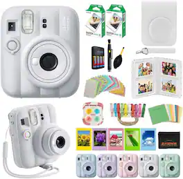Bundle - Fujifilm - instax mini 13 Instant Film Camera (Album) - Clay White