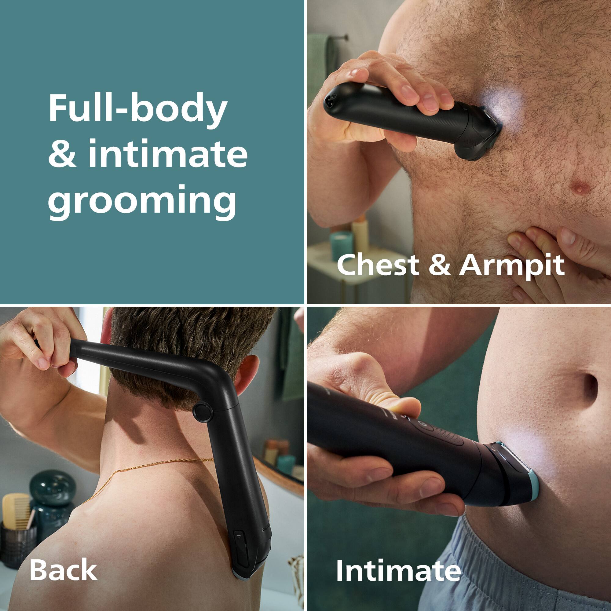 Full-body & intimate grooming

Chest & Armpit

Back

Intimate