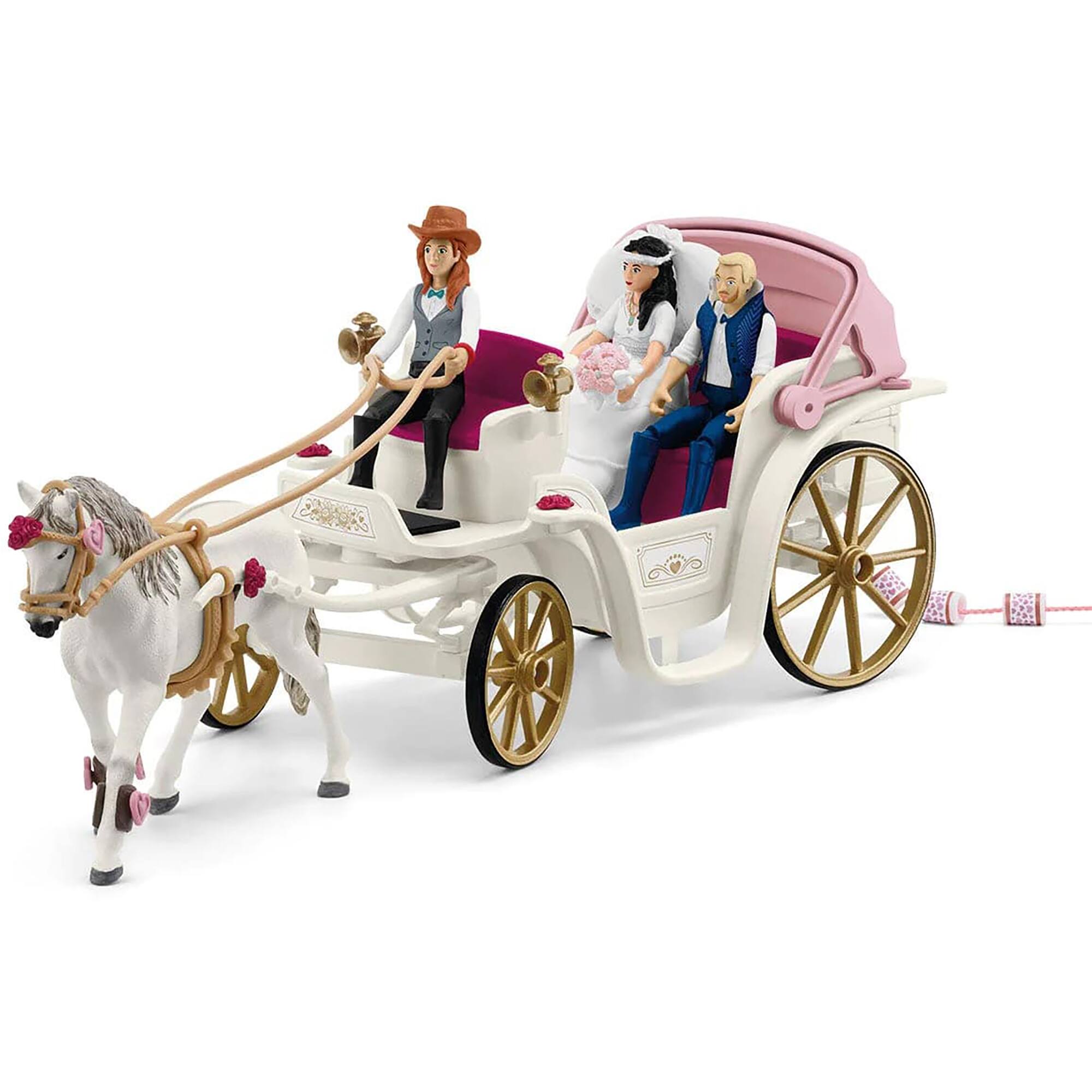 Left. Schleich - Horse Club: Wedding Carriage.