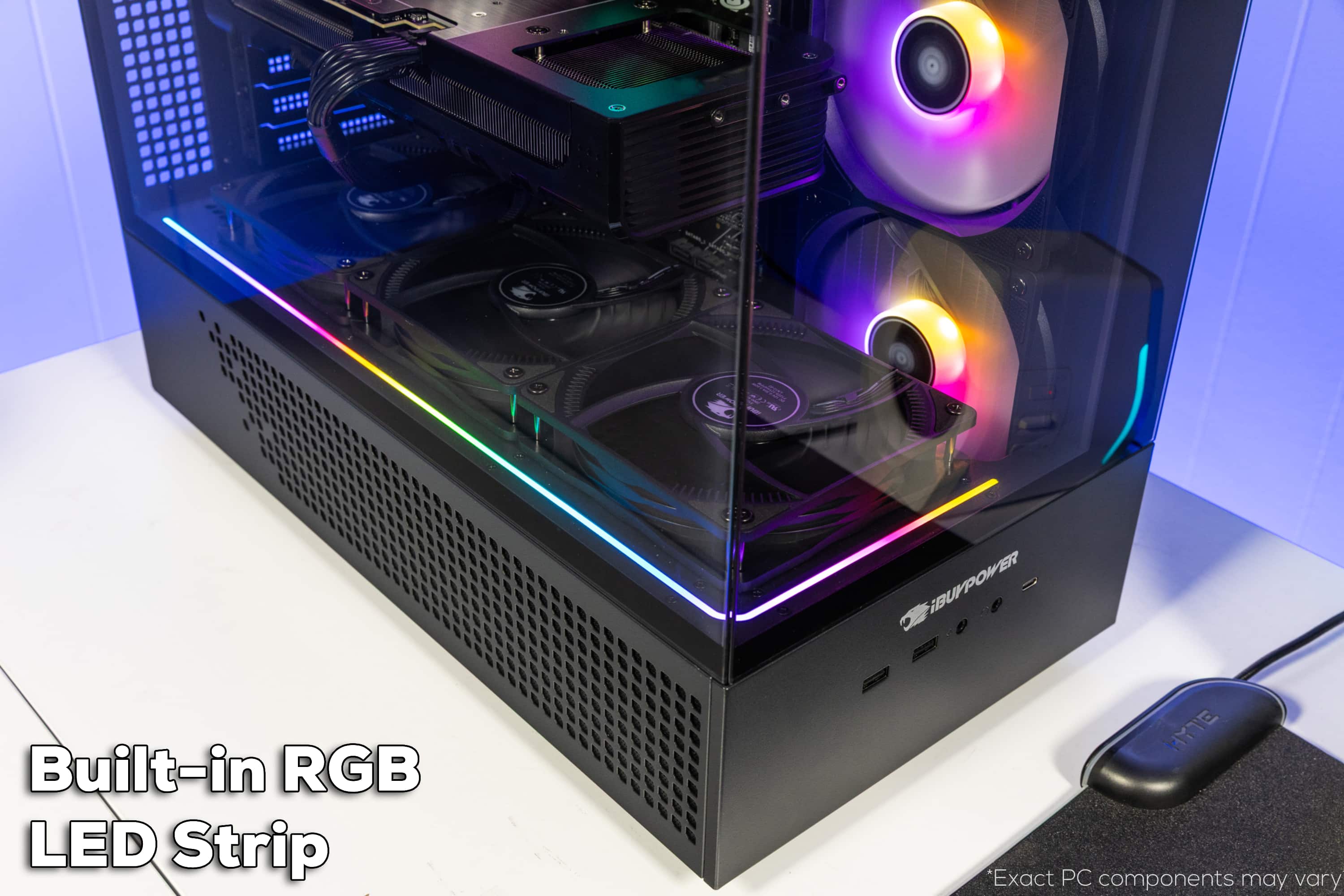 Built-in RGB LED Strip
BUYPOWER
HYTE
*Exact PC components may vary