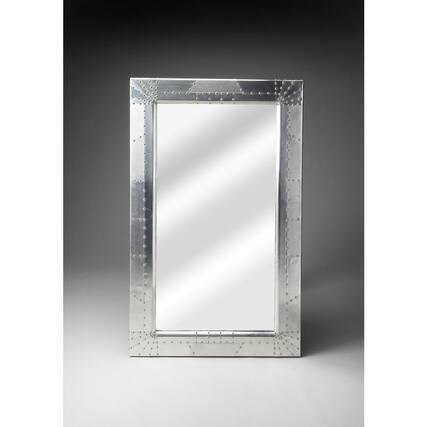 Front. Butler Specialty - Midway Aviator Wall Mirror - Silver.