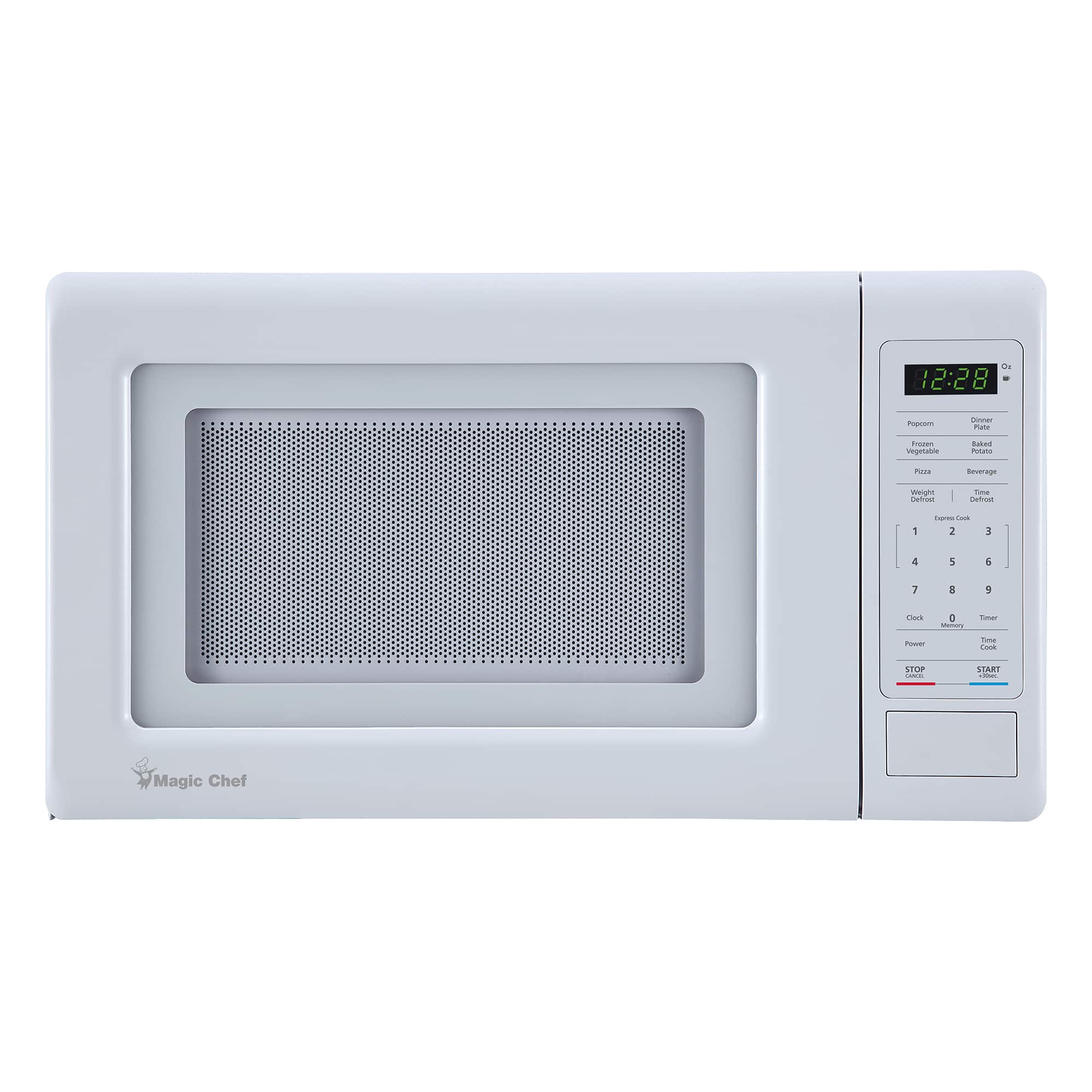 Magic Chef - 0.7 cu. ft. Countertop Microwave 700-Watt Digital Touch - White