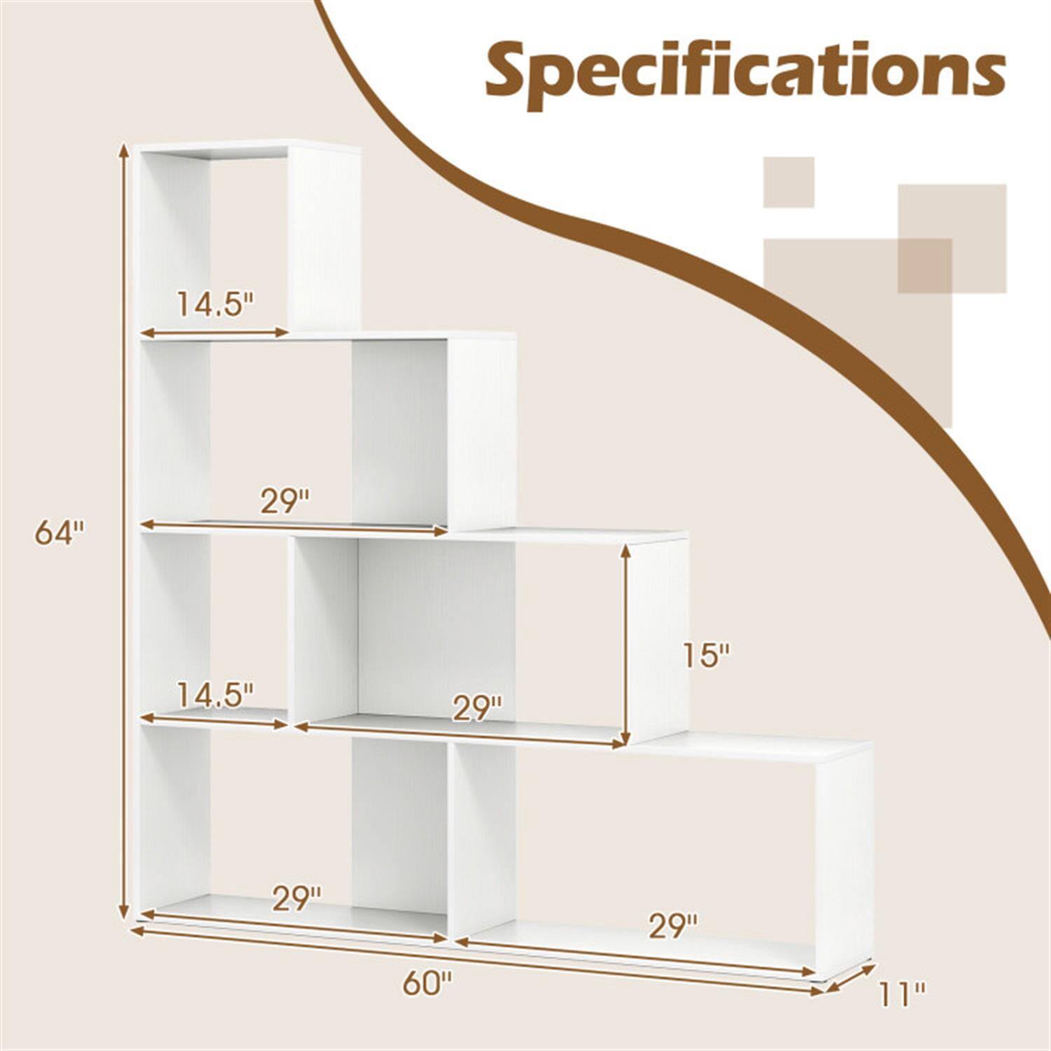 Specifications:
- Height: 64"
- Width: 60"
- Depth: 11"
- Shelf 1: 14.5" (Height) x 29" (Depth)
- Shelf 2: 14.5" (Height) x 29" (Depth)
- Shelf 3: 15" (Height) x 29" (Depth)