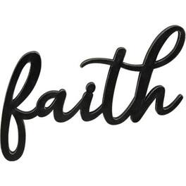 BreeBe - *Hanging Script Faith Sign - Black
