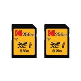 Kodak - 256GB UHS-II U3 V90 Ultra Pro SDXC Memory Card (2-pack)