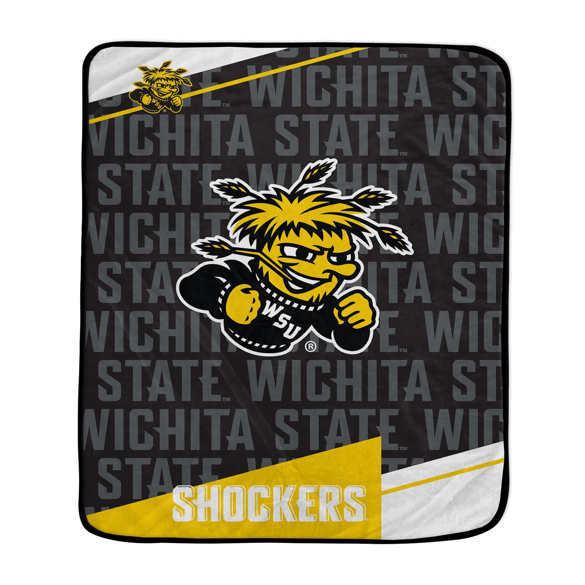 Pegasus - Wichita State Shockers 50" x 60" Diagonal Ghost Ultra Soft Blanket - Multicolor