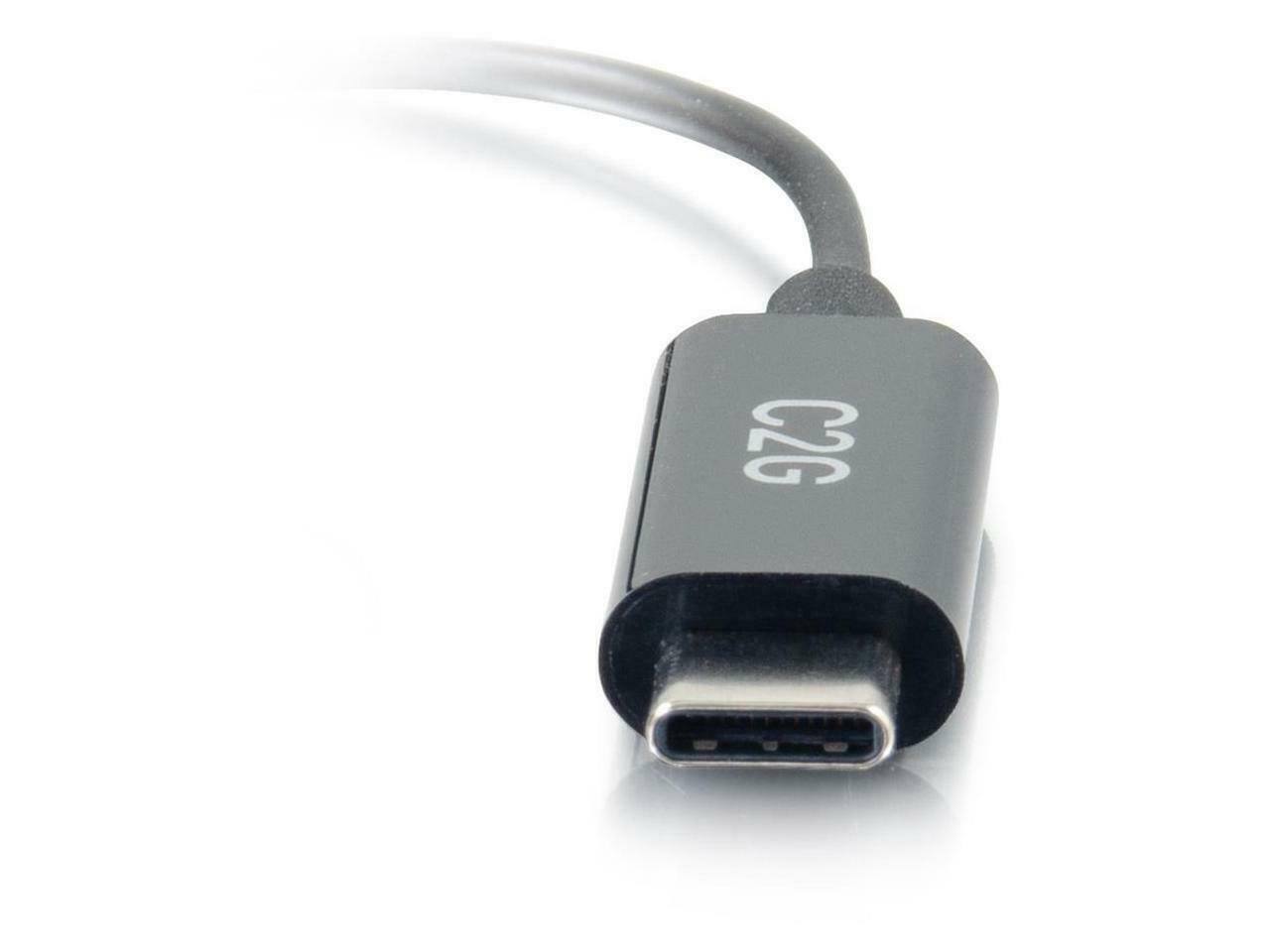 Alt View 5. Cables to Go - C2G USB C To Aux Adapter (3.5mm) USB C Phone Adapter For Audio - Black.