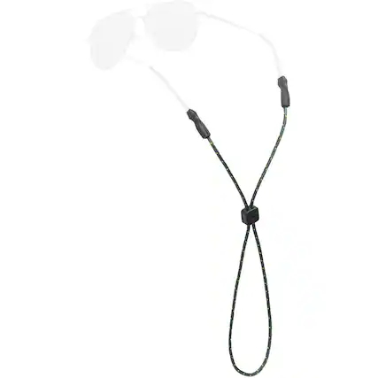 Front. Chums - Chums Universal Fit 3mm Eyewear Retainer - Green/Yellow - Green/Yellow.