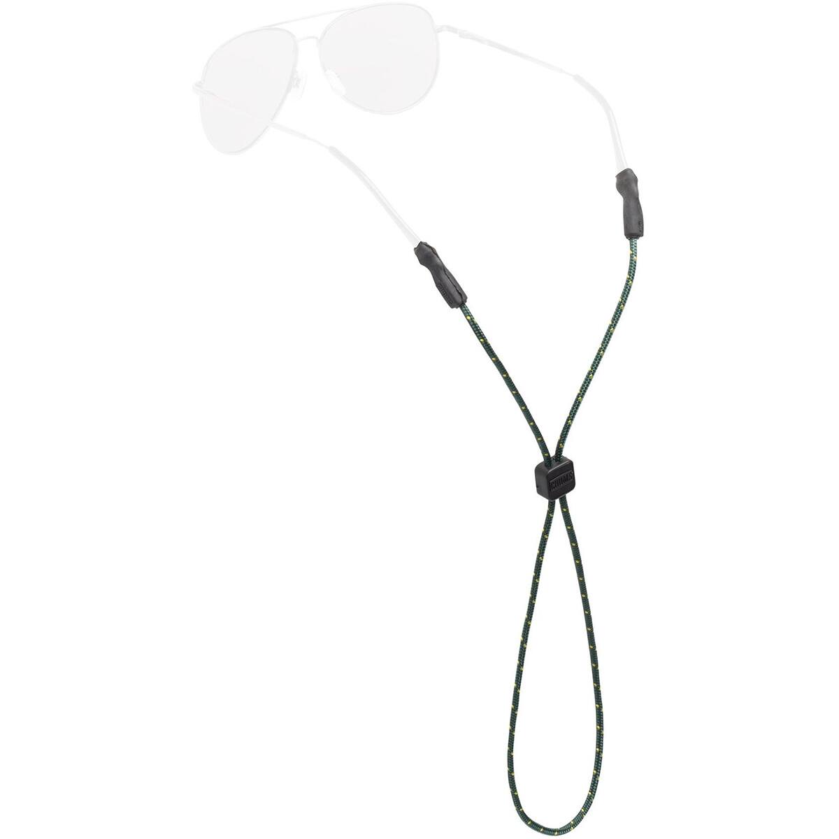 Front. Chums - Chums Universal Fit 3mm Eyewear Retainer - Green/Yellow - Green/Yellow.