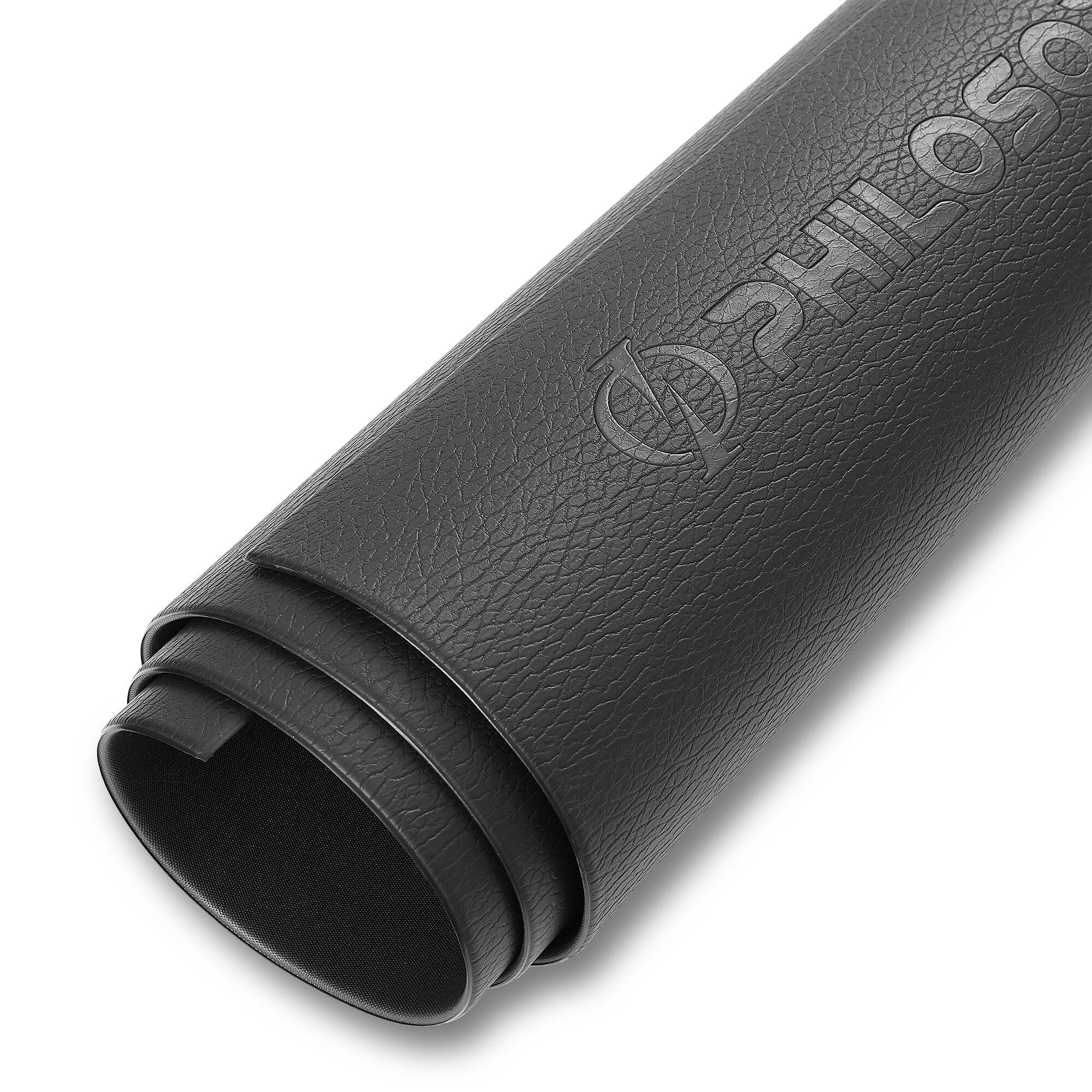 Alt View 4. Philosophy Gym - Exercise Equipment Mat - 6mm Thick - High Density PVC Gym Floor Mat - Black.