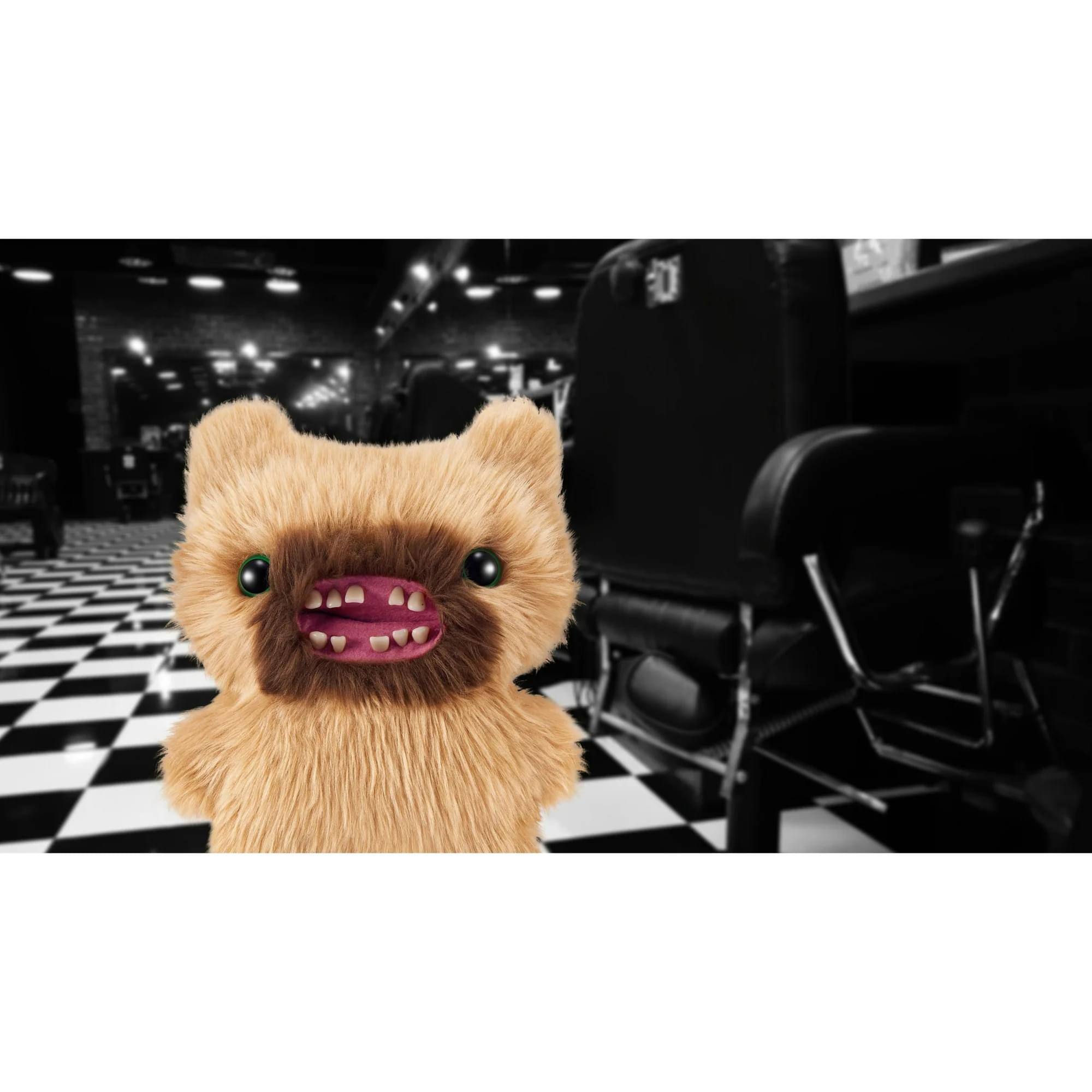 Alt View 2. ZURU - Fuggler Hairy Fuggs 9 Inch Plush | Screech - Brown.