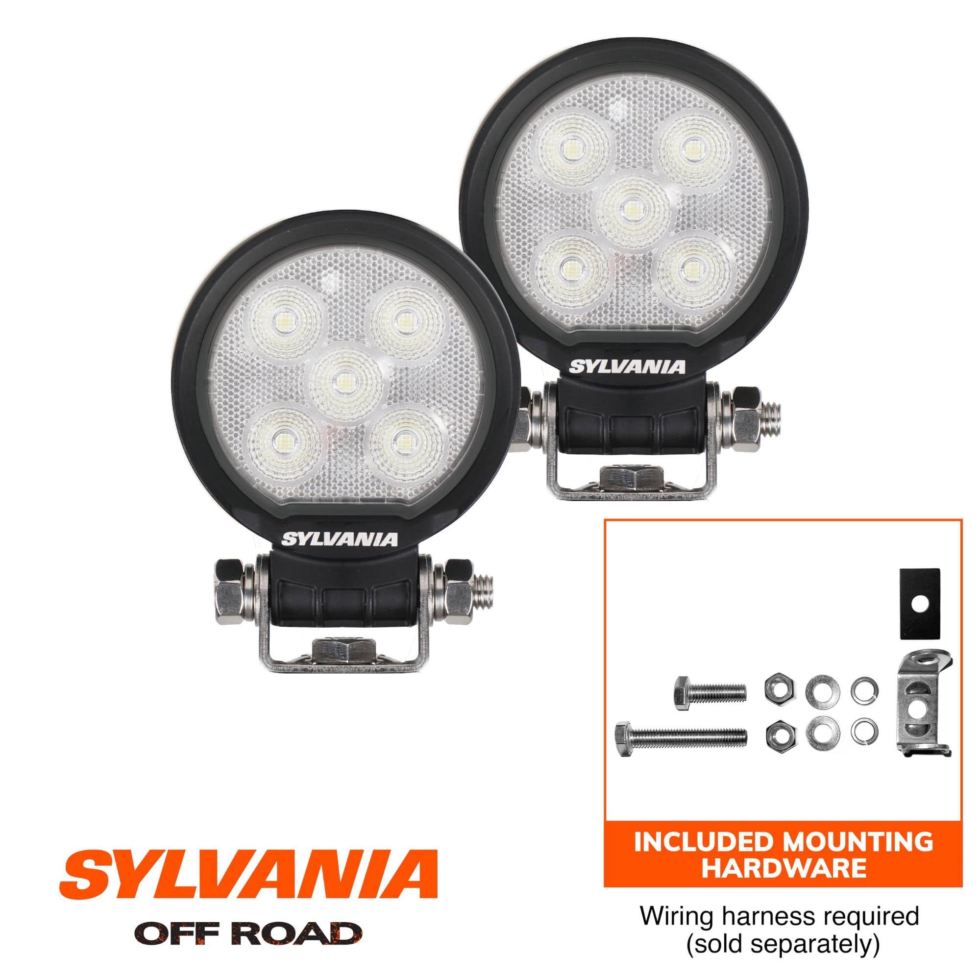 SYLVANIA OFF ROAD  
INCLUDED MOUNTING HARDWARE  
Wiring harness required (sold separately)