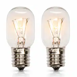 HQRP - 8206232A Microwave Light Bulb 40 W 125 V E17 Intermediate Base Incandescent for Whirlpool Maytag Kenmore