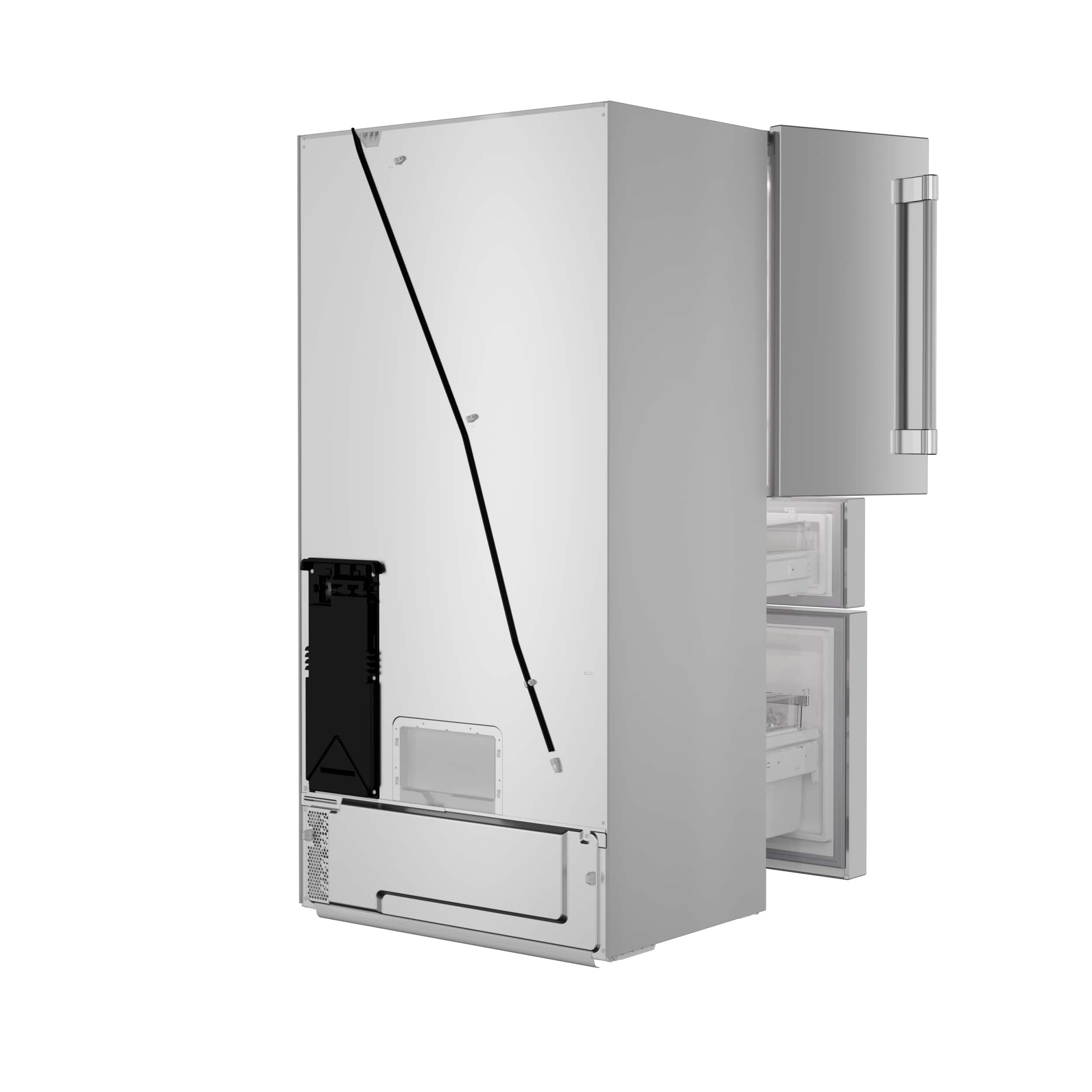 Alt View 15. Thermador - Freedom Collection 20.4 Cu. Ft. 4-Door Bottom Freezer French Door Smart Refrigerator with Professional Handles - Stainless Steel.