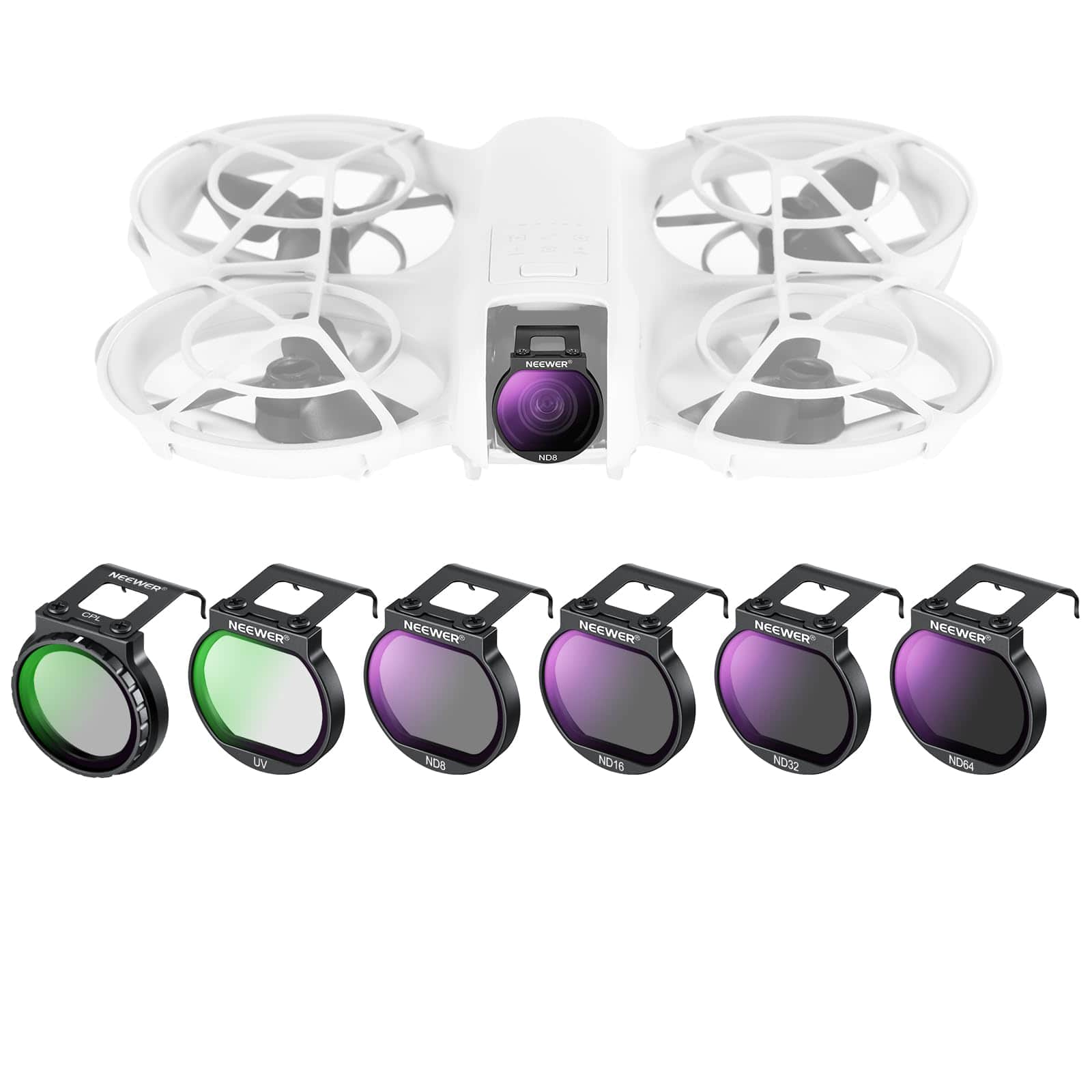 Neewer - FL-N31 6-Pack ND/CPL/UV Filter Set for DJI Neo