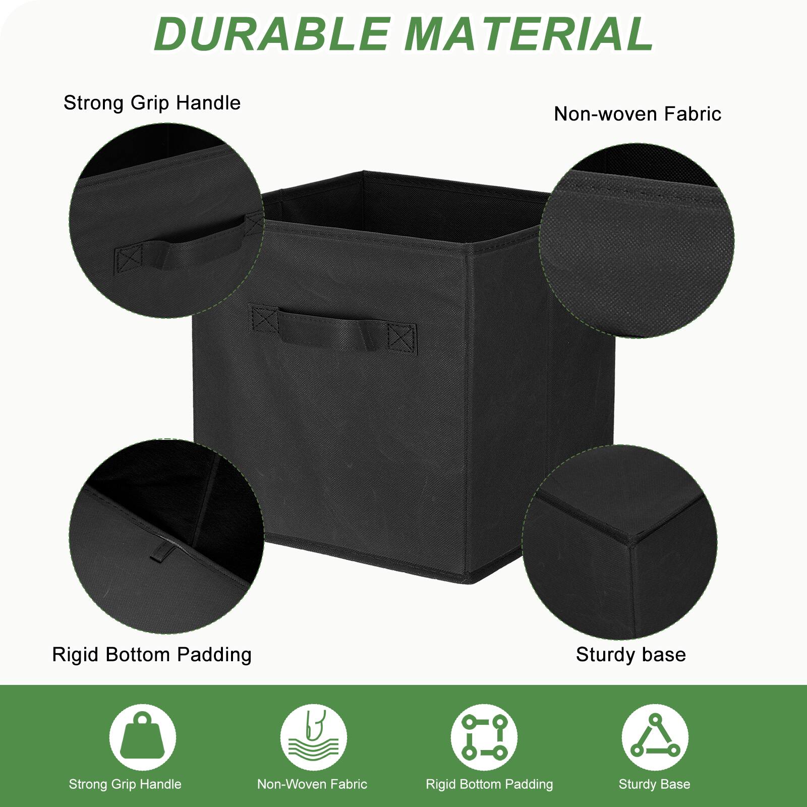 DURABLE MATERIAL

- Strong Grip Handle
- Non-woven Fabric
- Rigid Bottom Padding
- Sturdy Base