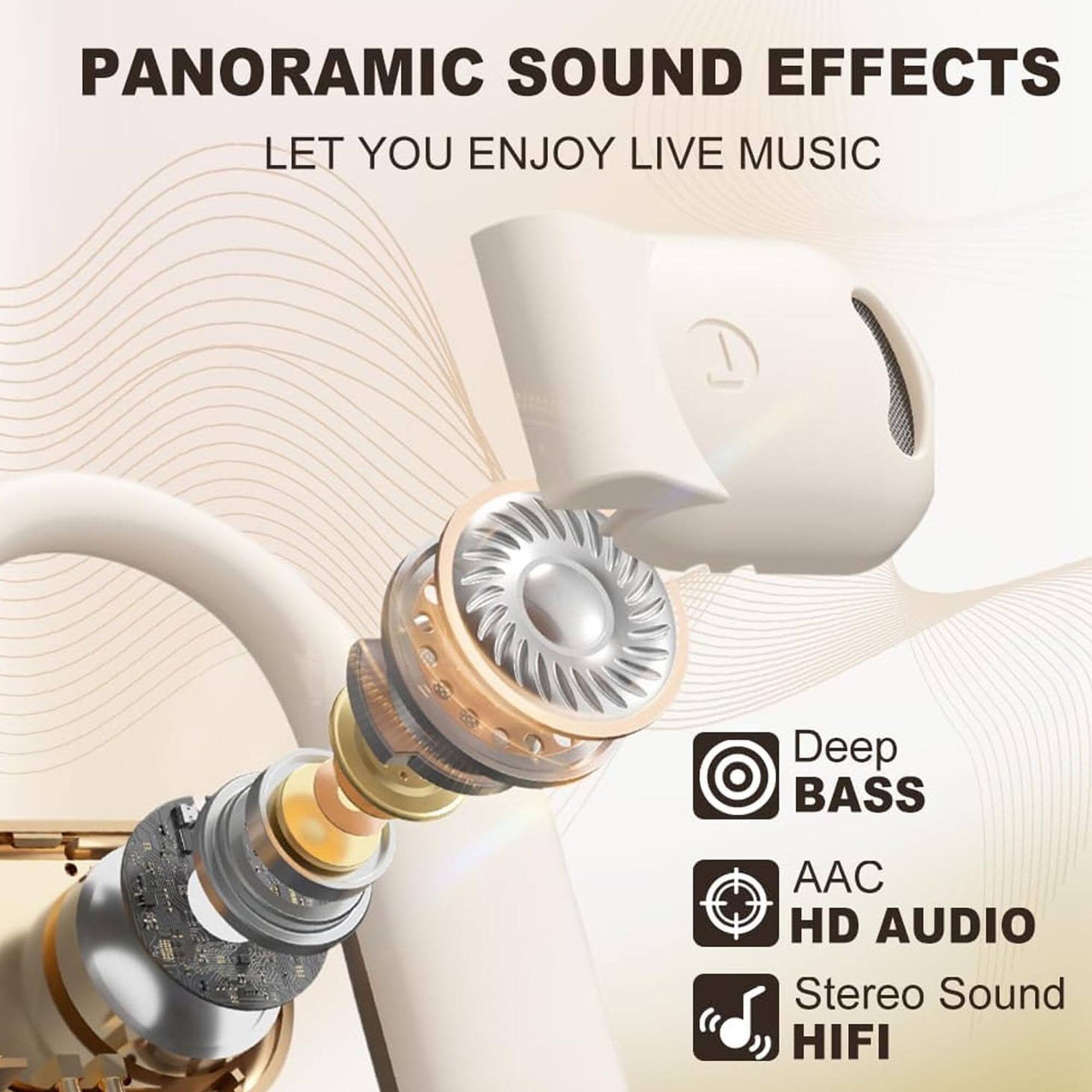 PANORAMIC SOUND EFFECTS  
LET YOU ENJOY LIVE MUSIC  

- Deep BASS  
- AAC HD AUDIO  
- Stereo Sound HIFI